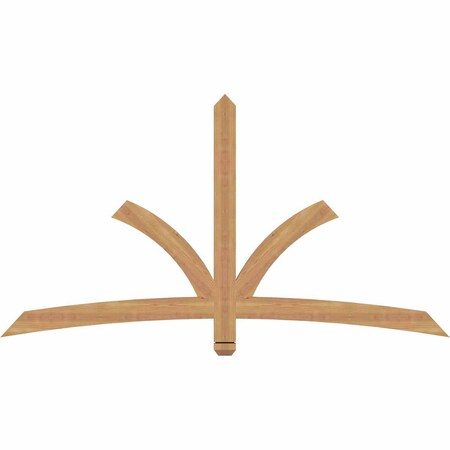 Ekena Millwork Davenport Timber Gable Bracket, Western Red Cedar, 72"W x 39"H x 1 1/2"D x 3 1/2"F, 13/12 Pitch GBW072X39X0204DAV00SWR